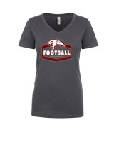 Medical Lake Middle School Football Board - Womens V-Neck