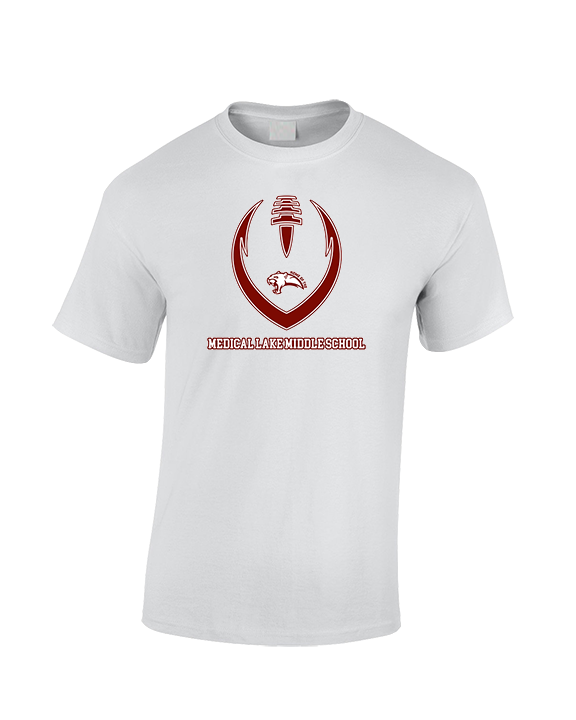 Medical Lake Middle School Football Full Football - Cotton T-Shirt