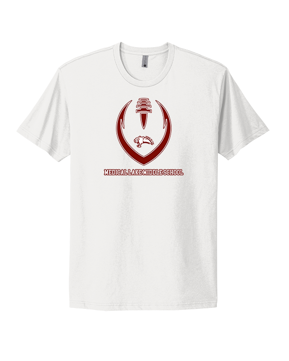 Medical Lake Middle School Football Full Football - Mens Select Cotton T-Shirt