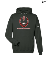 Medical Lake Middle School Football Full Football - Nike Club Fleece Hoodie