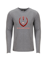Medical Lake Middle School Football Full Football - Tri-Blend Long Sleeve