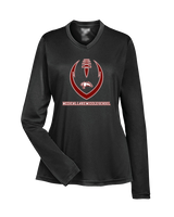 Medical Lake Middle School Football Full Football - Womens Performance Longsleeve