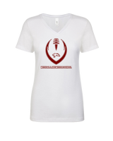 Medical Lake Middle School Football Full Football - Womens Vneck