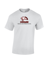 Medical Lake Middle School Football Shadow - Cotton T-Shirt