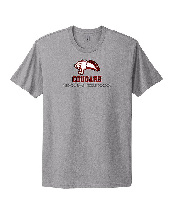 Medical Lake Middle School Football Shadow - Mens Select Cotton T-Shirt