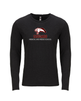 Medical Lake Middle School Football Shadow - Tri-Blend Long Sleeve