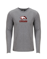Medical Lake Middle School Football Shadow - Tri-Blend Long Sleeve