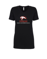 Medical Lake Middle School Football Shadow - Womens Vneck