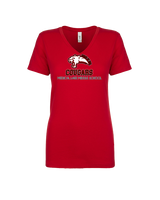 Medical Lake Middle School Football Shadow - Womens Vneck