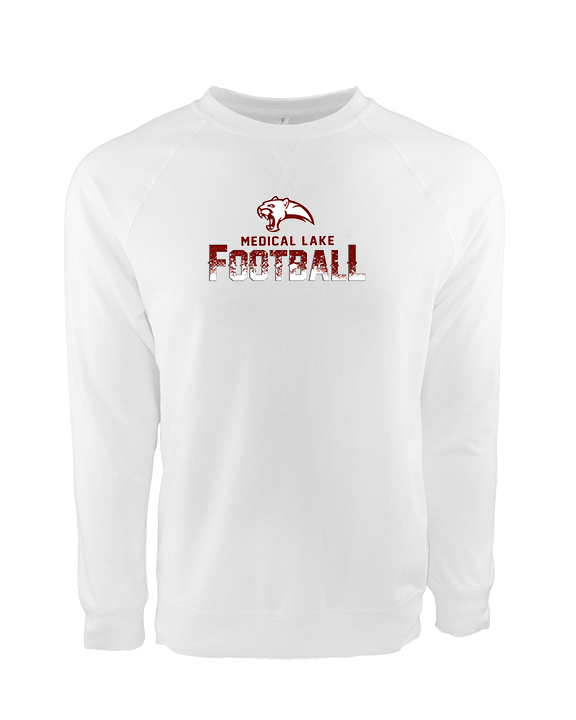 Medical Lake Middle School Football Splatter - Crewneck Sweatshirt