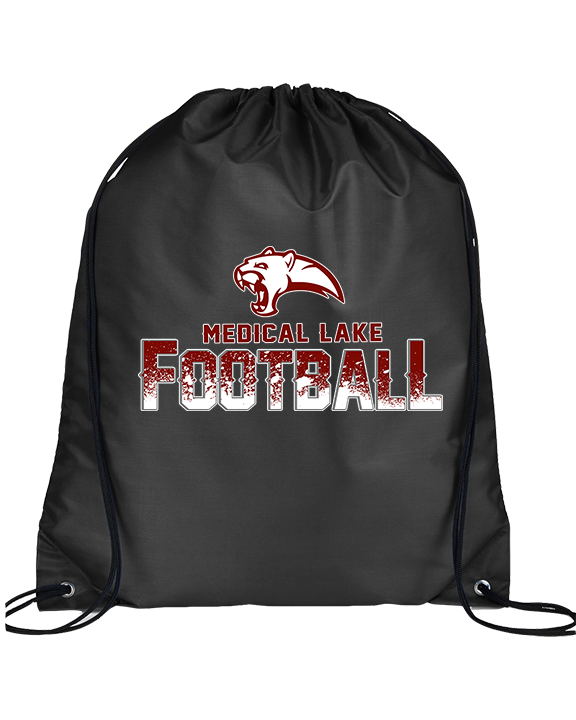 Medical Lake Middle School Football Splatter - Drawstring Bag