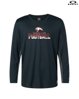 Medical Lake Middle School Football Splatter - Mens Oakley Longsleeve