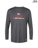Medical Lake Middle School Football Splatter - Mens Oakley Longsleeve
