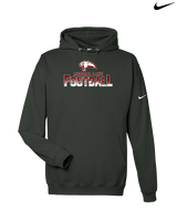 Medical Lake Middle School Football Splatter - Nike Club Fleece Hoodie