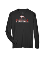 Medical Lake Middle School Football Splatter - Performance Longsleeve