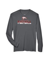 Medical Lake Middle School Football Splatter - Performance Longsleeve