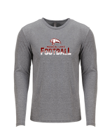 Medical Lake Middle School Football Splatter - Tri-Blend Long Sleeve