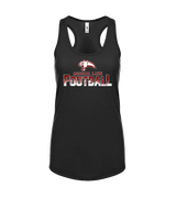 Medical Lake Middle School Football Splatter - Womens Tank Top