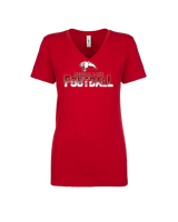 Medical Lake Middle School Football Splatter - Womens Vneck