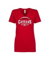 Medical Lake Middle School Football Toss - Womens Vneck