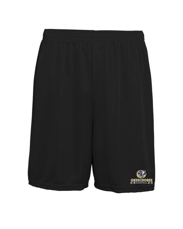 Okeechobee HS Girls Basketball Stacked - 7" Training Shorts