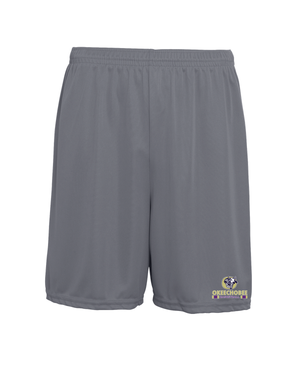 Okeechobee HS Girls Basketball Stacked - 7" Training Shorts