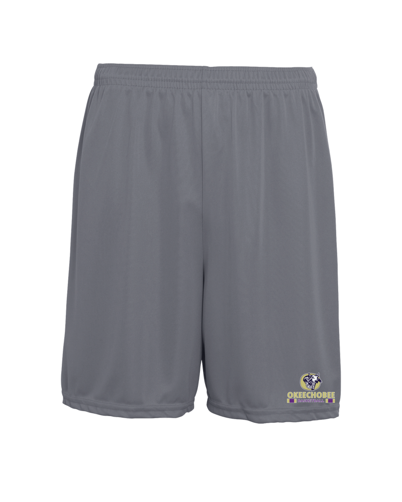 Okeechobee HS Girls Basketball Stacked - 7" Training Shorts