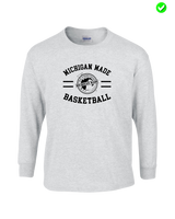 Michigan Made Advanced Athletics Basketball Curve - Mens Basic Cotton Long Sleeve