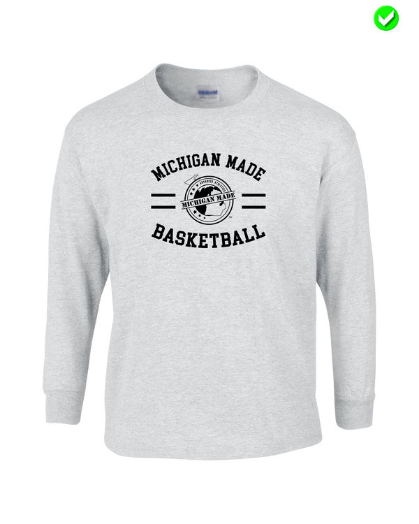 Michigan Made Advanced Athletics Basketball Curve - Mens Basic Cotton Long Sleeve