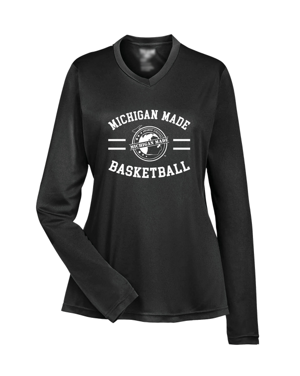 Michigan Made Advanced Athletics Basketball Curve - Womens Performance Long Sleeve