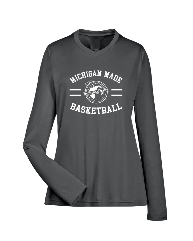 Michigan Made Advanced Athletics Basketball Curve - Womens Performance Long Sleeve