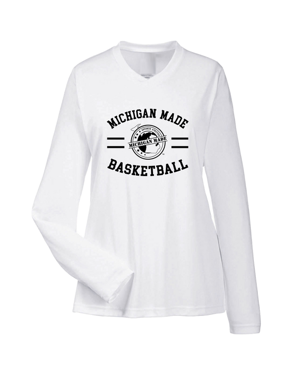 Michigan Made Advanced Athletics Basketball Curve - Womens Performance Long Sleeve