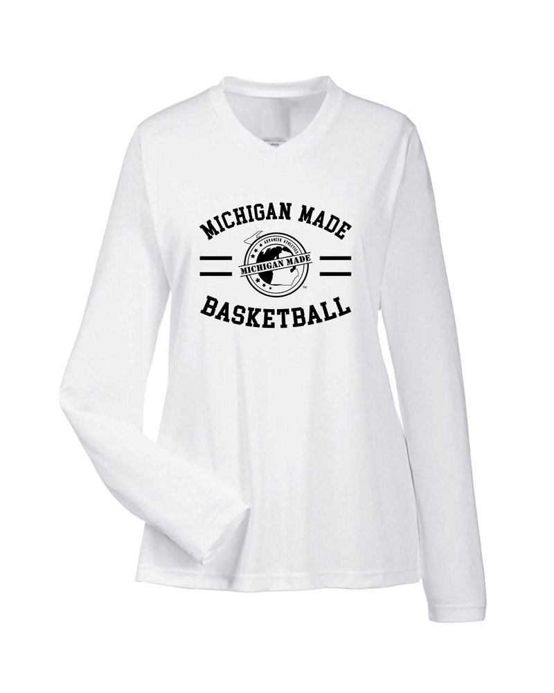 Michigan Made Advanced Athletics Basketball Curve - Womens Performance Long Sleeve