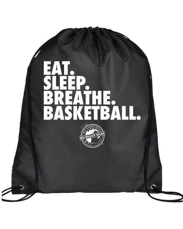 Michigan Made Advanced Athletics Basketball Eat Sleep - Drawstring Bag