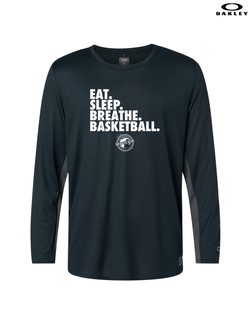 Michigan Made Advanced Athletics Basketball Eat Sleep - Oakley Hydrolix Long Sleeve