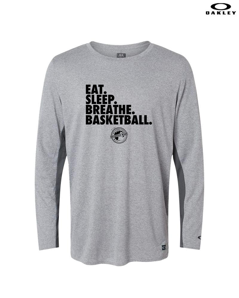 Michigan Made Advanced Athletics Basketball Eat Sleep - Oakley Hydrolix Long Sleeve