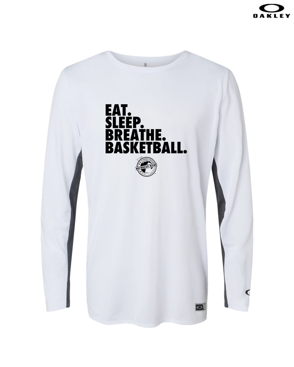 Michigan Made Advanced Athletics Basketball Eat Sleep - Oakley Hydrolix Long Sleeve
