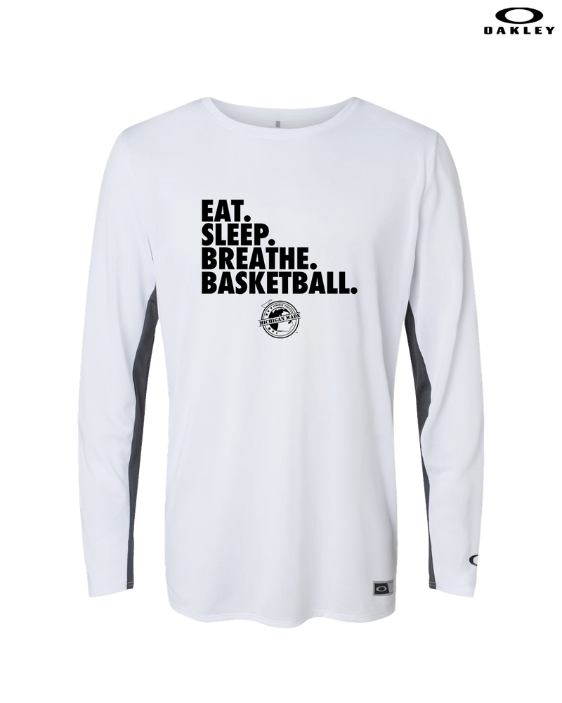 Michigan Made Advanced Athletics Basketball Eat Sleep - Oakley Hydrolix Long Sleeve