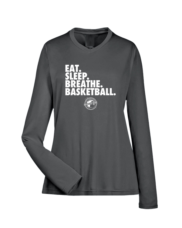 Michigan Made Advanced Athletics Basketball Eat Sleep - Womens Performance Long Sleeve