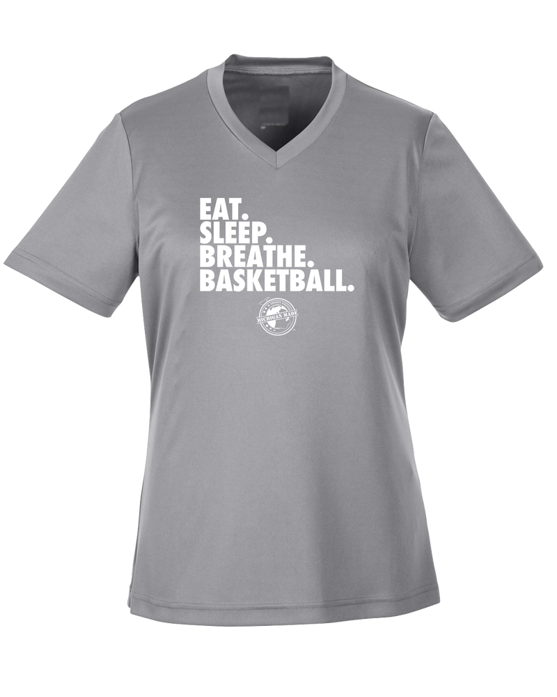 Michigan Made Advanced Athletics Basketball Eat Sleep - Womens Performance Shirt