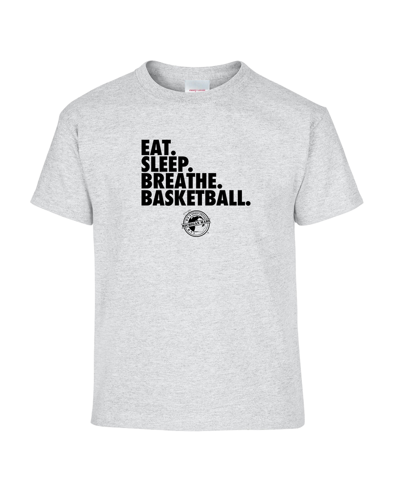 Michigan Made Advanced Athletics Basketball Eat Sleep - Youth T-Shirt