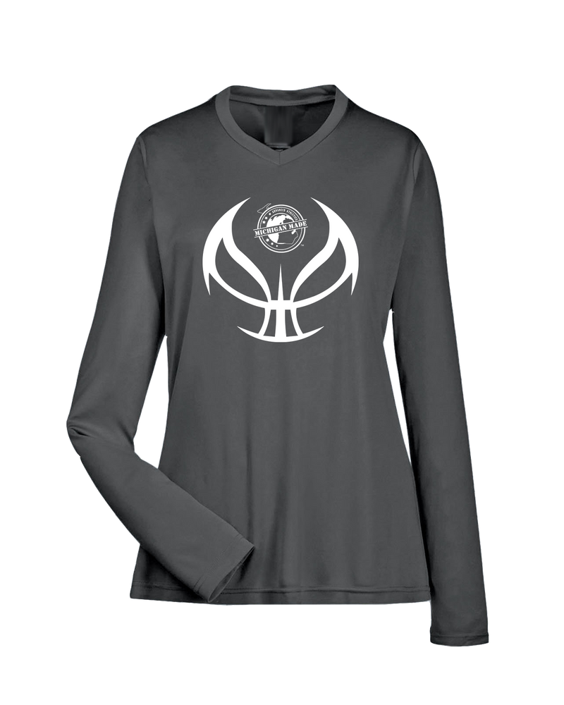 Michigan Made Advanced Athletics Basketball Full Ball - Womens Performance Long Sleeve