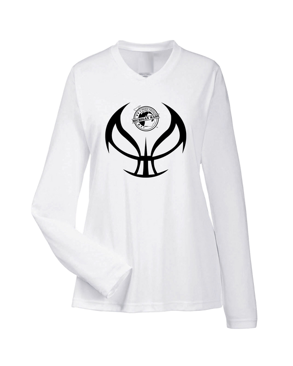 Michigan Made Advanced Athletics Basketball Full Ball - Womens Performance Long Sleeve