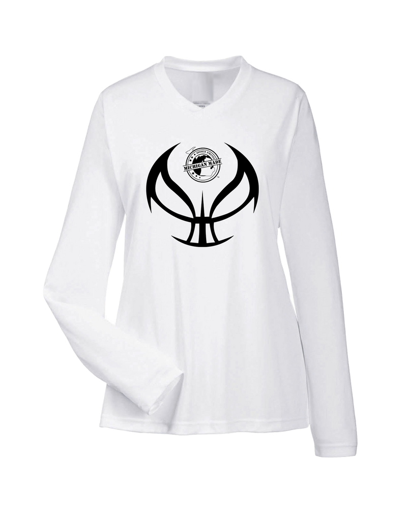 Michigan Made Advanced Athletics Basketball Full Ball - Womens Performance Long Sleeve