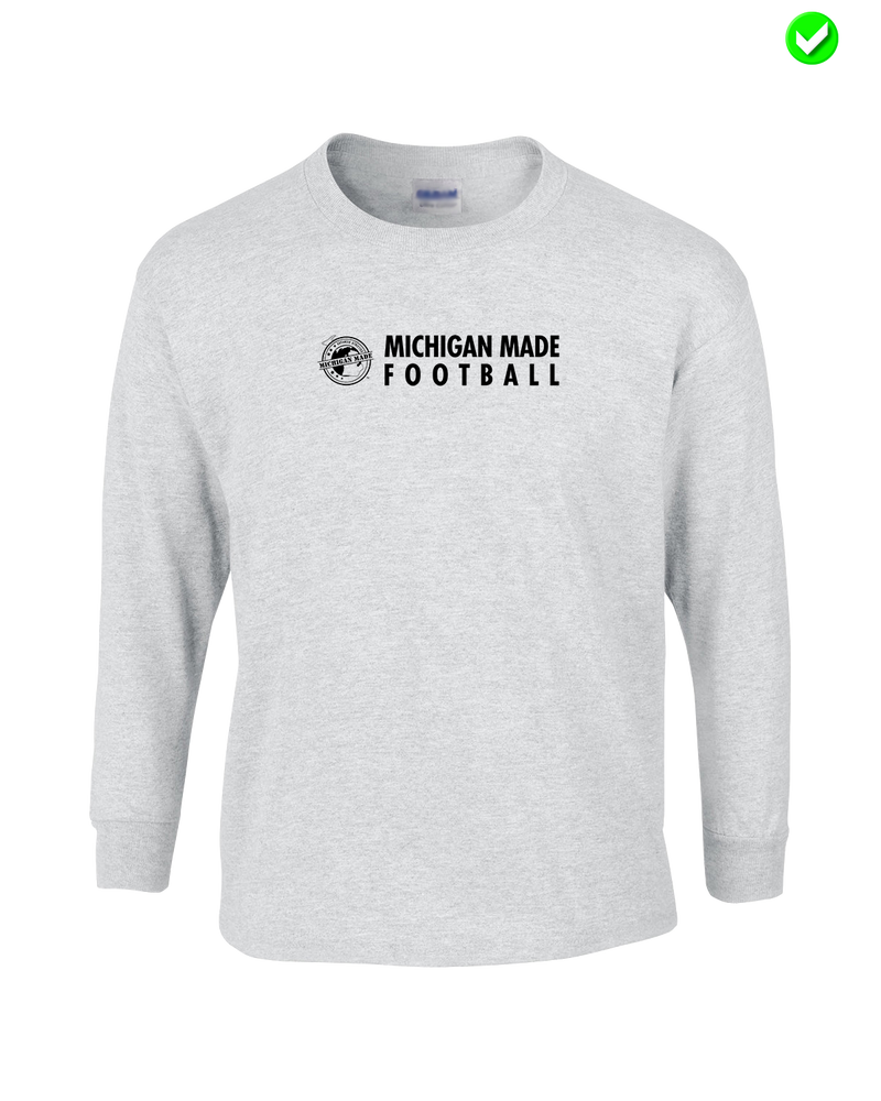 Michigan Made Advanced Athletics Football Basic - Mens Basic Cotton Long Sleeve