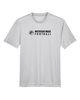 Michigan Made Advanced Athletics Football Basic - Youth Performance T-Shirt