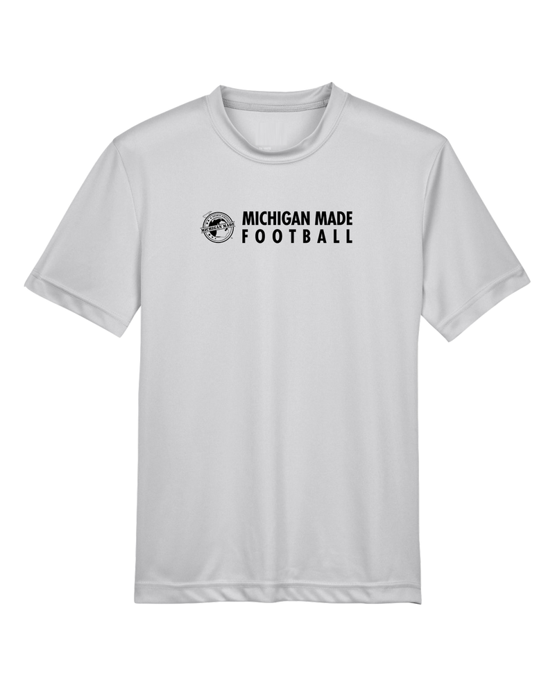 Michigan Made Advanced Athletics Football Basic - Youth Performance T-Shirt