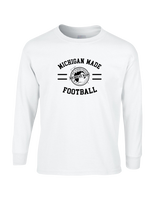 Michigan Made Advanced Athletics Football Curve - Mens Basic Cotton Long Sleeve