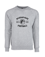 Michigan Made Advanced Athletics Football Curve - Crewneck Sweatshirt