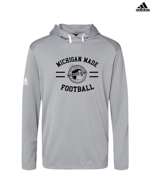 Michigan Made Advanced Athletics Football Curve - Adidas Men's Hooded Sweatshirt